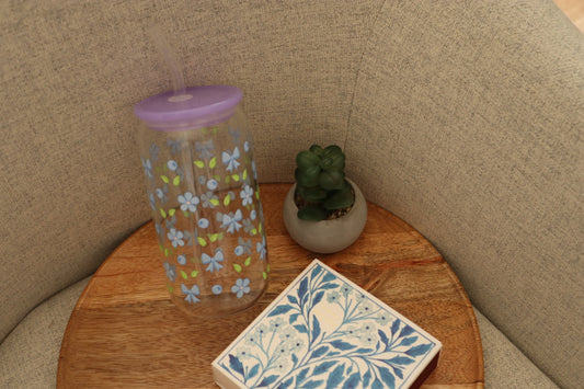 Verre « bleuets »